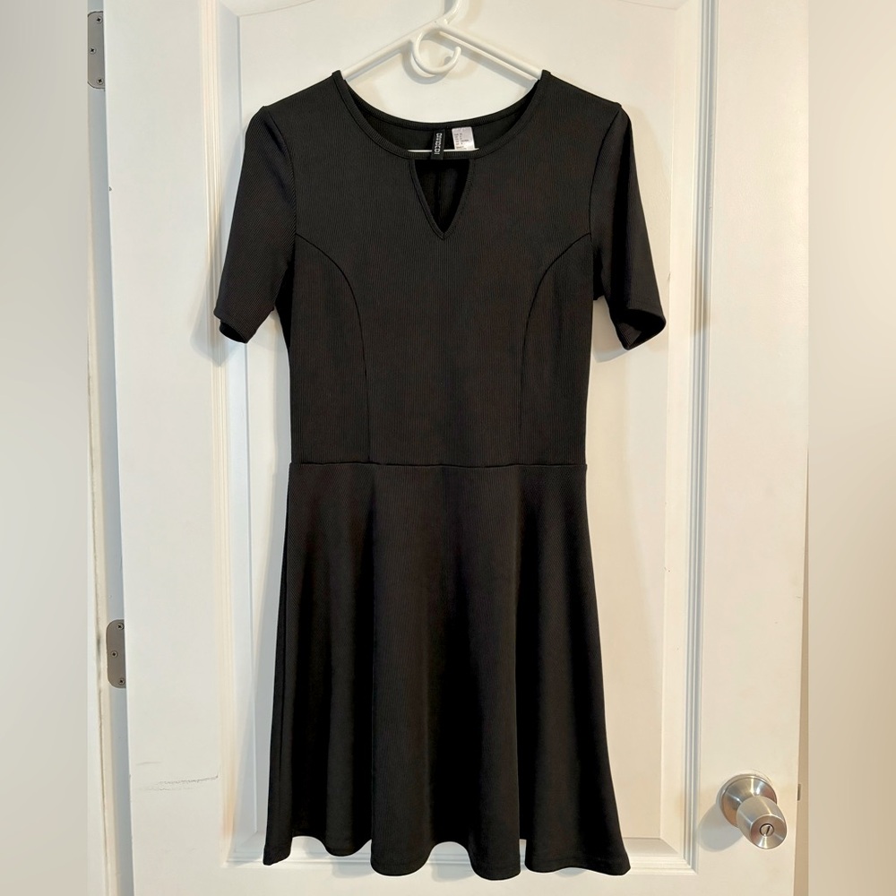 H&M Keyhole Black Mini Dress.